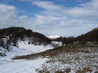 Salita al Rifugio Gherardi e poco più oltre...si sprofonda troppo nella neve rammollita (30 aprile 09)  - FOTOGALLERY